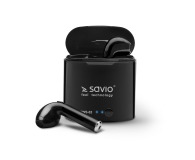 SAVIO SŁUCHAWKI DOUSZNE TWS SAVIO TWS-02 Czarne # - 1458286 - zdjęcie 3